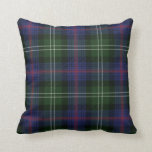 Plaid Clan Sutherland Purple Green Check Tartan Throw Pillow<br><div class="desc">Add a classic and traditional touch with this plaid Clan Sutherland tartan green purple and black check square pillow. Makes a great gift or as a treat to yourself. Match it with your latest decor this season. Combine your new pillow with with our matching blanket or duvet cover to form...</div>