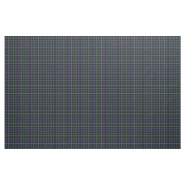 Plaid Clan Sutherland Tartan Green Purple Check Fabric | Zazzle