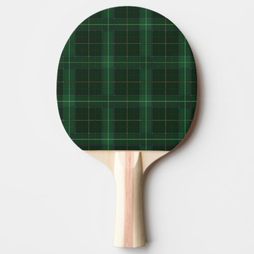 Plaid Clan Walsh Tartan Green Checkered Ping Pong Paddle