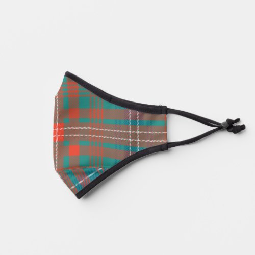 Plaid Clan Wilson Tartan Orange Check Premium Face Mask