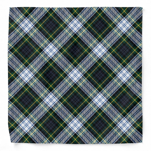 Plaid Classic Clan Gordon Rustic Tartan Bandana (Front)