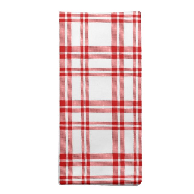 Plaid Cloth Napkin Set (Folded)