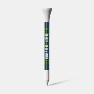Plaid Custom Wedding Groomsman Tartan Golf Tees