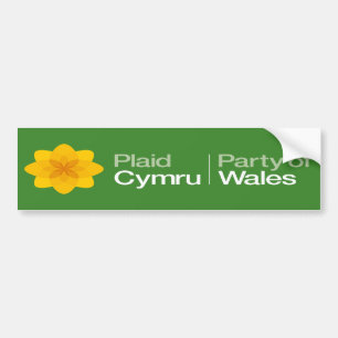 Plaid Cymru Party of Wales Bumper Sticker