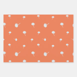 Plaid, Dandelions & Feathers Gift Wrap Set