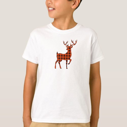 Plaid Deer T_Shirt