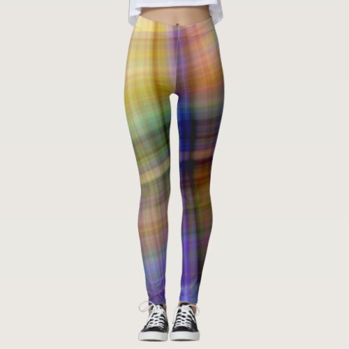 Plaid Designer Leggings