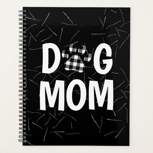 Plaid Dog Pawprint with Hair Planner (Front)