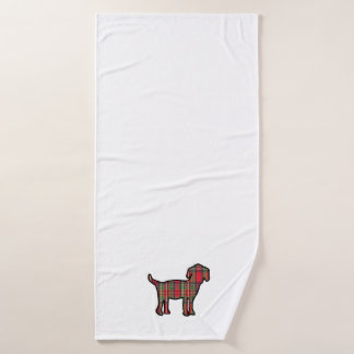Plaid Dog Towel 
