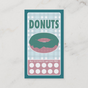 plaid donuts loyalty card