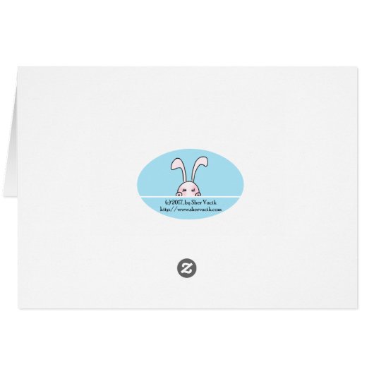 Plaid Easter Card (Back Horizontal)