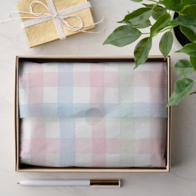 Plaid Easter Series Design #3 Tissue Paper (Gift)