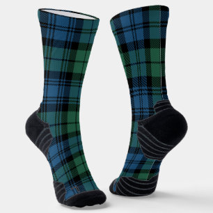 Plaid Elegant Clan Campbell Green Check Tartan Socks