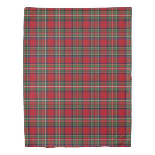Plaid Elegant Rustic Clan Stewart Tartan Duvet Cover