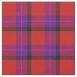 Plaid Fabric in Red Purple Maroon Pattern