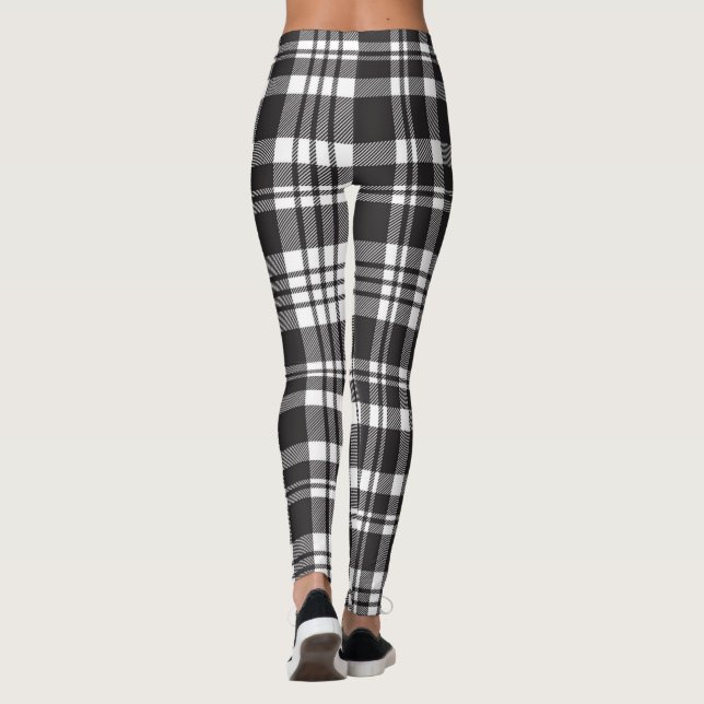 Plaid Fabric  Leggings (Back)