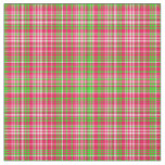 Plaid Fabric-Neon Green and Pink 27 Fabric