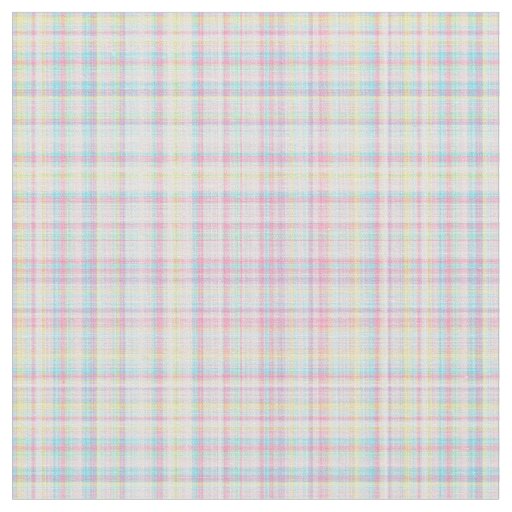 Plaid Fabric-Pastel Baby Blends 06 Fabric