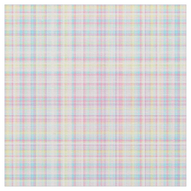 Plaid Fabric-Pastel Baby Blends 06 Fabric (Close Up)