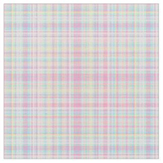 Pastel Plaid Fabric | Zazzle