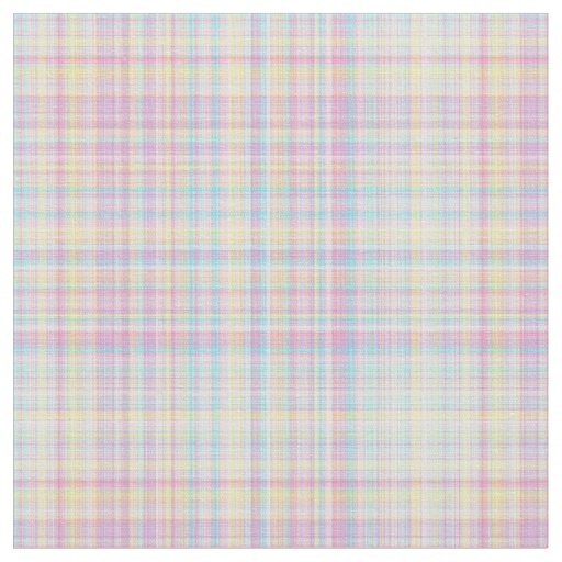 Plaid Fabric-Pastel Baby Blends 09 Fabric | Zazzle