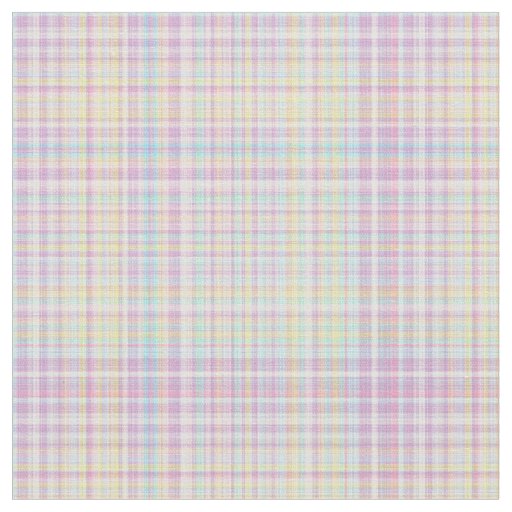Plaid Fabric-Pastel Baby Blends 23 Fabric