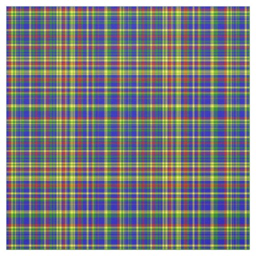 Plaid Fabric-Primary Colors 43 Fabric