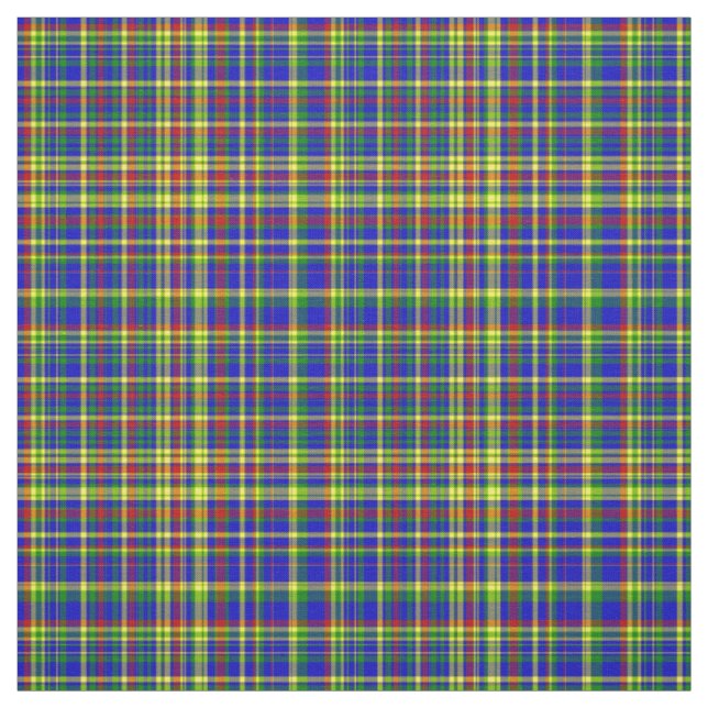 Plaid Fabric-Primary Colors 43 Fabric (Swatch)