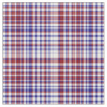 Plaid Fabric-Red White and Blue 23 Fabric