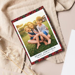 Plaid Family Photo Clan Stewart Christmas Tartan Holiday Card
