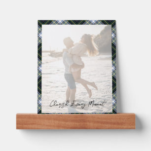 Plaid Family Photo Rustic Clan Gordon Holiday Picture Ledge