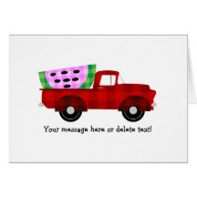 Plaid Farm truck and Giant Watermelon Slice