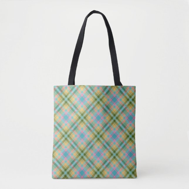 Plaid Fashionable Laptop Bag (Front)