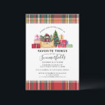 Plaid Favorite Things Christmas Holidays Invitation<br><div class="desc">Plaid Favorite Things Christmas Holidays Party Invitation that you can easily customize for your Holidays family and friends get together. Easily repurpose this invitation for other holiday events by clicking the "Customize this" button nested under the "Personalize" link. For additional assistance, please reach out by clicking the "speech bubble" button...</div>