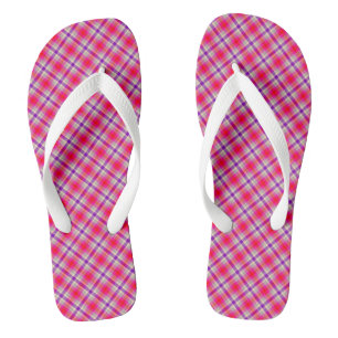 Plaid Flip Flops