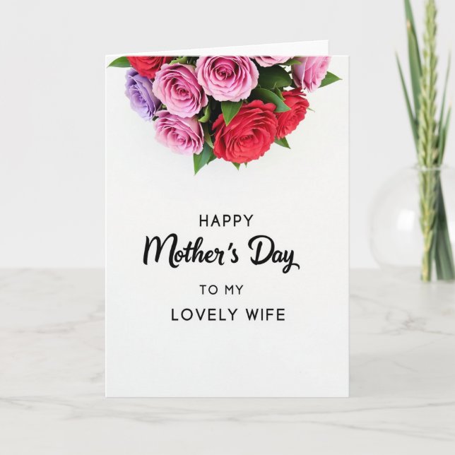 Plaid Flower Sentiment Card (Front)