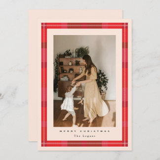 Plaid Frame Holiday Card
