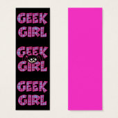 Plaid Geek Girl Design Bookmark (Front & Back)