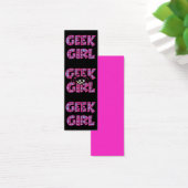 Plaid Geek Girl Design Bookmark (Desk)