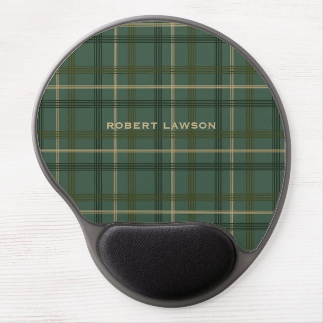 Plaid Gel Mouse Pad (Front)