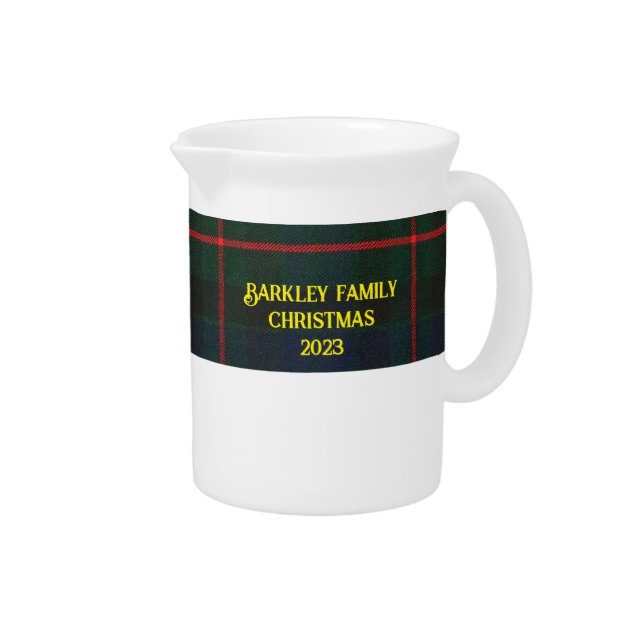 Plaid Gentlemen's Pitcher (Right)