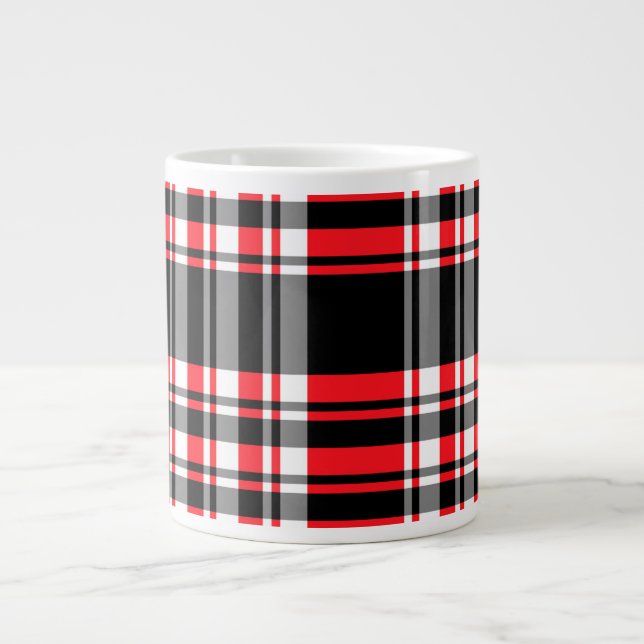 Plaid Giant Coffee Mug (Front)