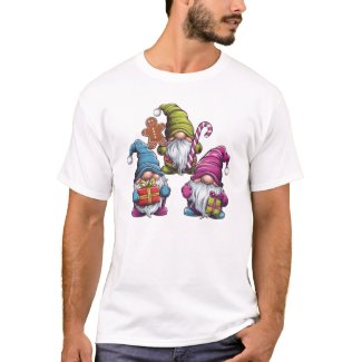 Plaid Gnome Winter Whimsy T-Shirt