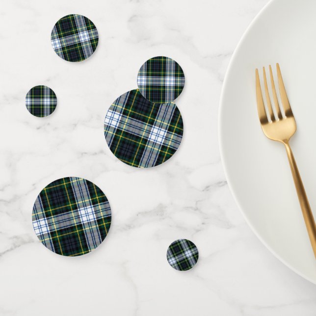 Plaid Gordon Tartan Check Wedding Confetti (Group)