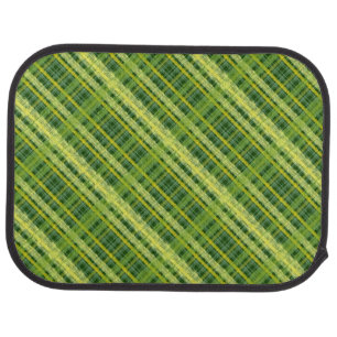  Plaid Green  Car Floor Mat