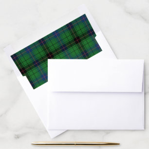 Plaid Green Check Rustic Tartan Envelope Liner