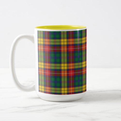 Plaid Green Red Buchanan Tartan