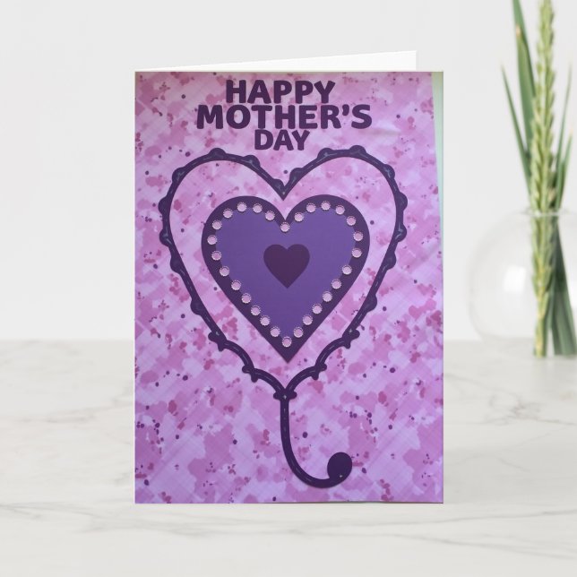 Plaid Heart Special Day Card (Front)