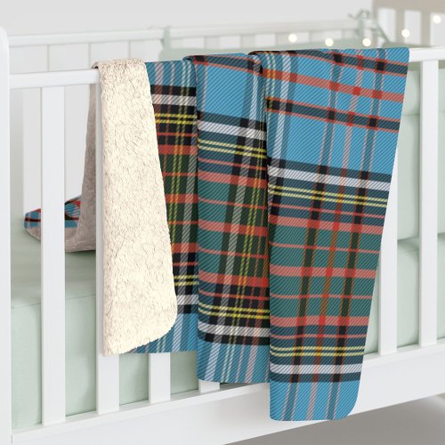 Plaid Home Sweet Home Tartan Anderson Personalized Sherpa Blanket