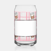 Plaid hot cocoa and peppermint
